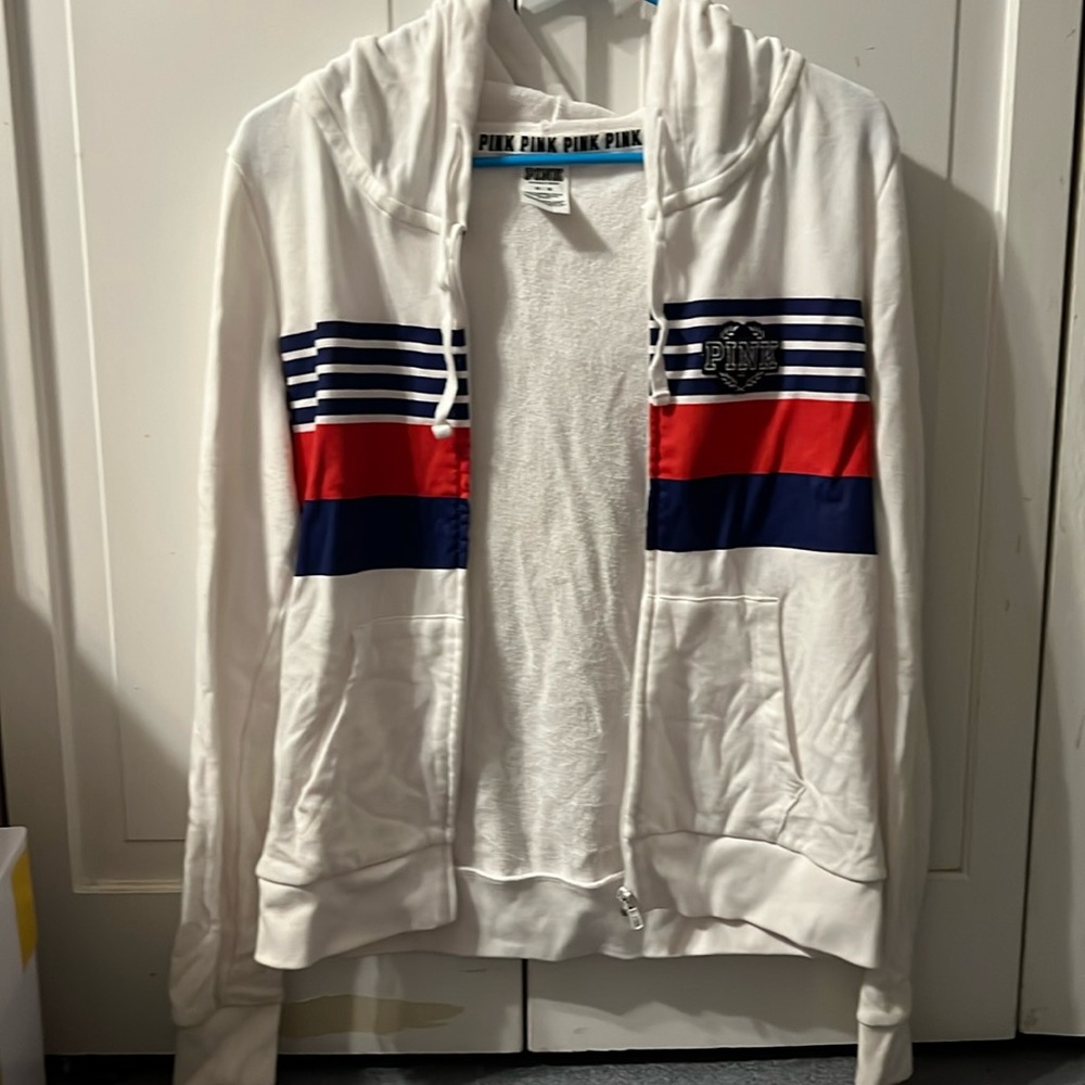 PINK zip up sweatshirt